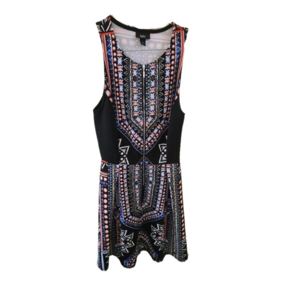 Mossimo Multicolor Tribal Sleeveless Fit & Flare Dress - Picture 2 of 3